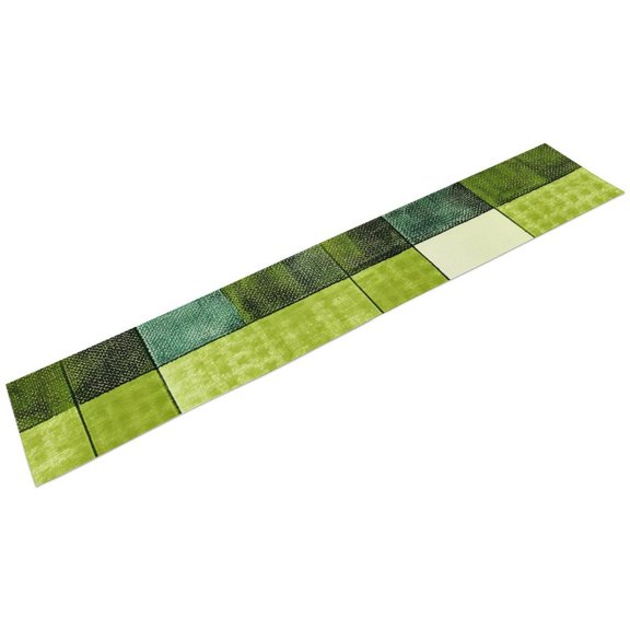 72 X 13.4 In Linen Table Flag Bearer Feeling Soft And Comfortable Easy To Clean To Maintain A Solid And Durable Heat Resistance Is Strong Chartreuse Retro Houndstooth Hand-drawn Sketch_4
