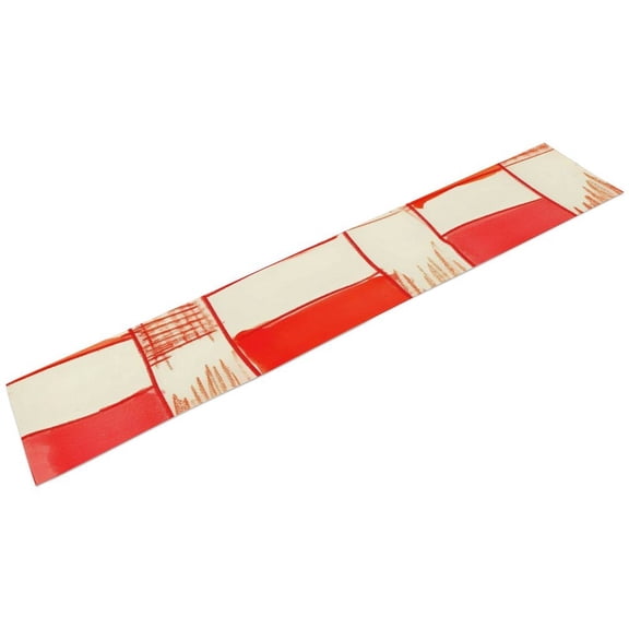72 X 13.4 In Linen Table Flag Bearer Feeling Soft And Comfortable Easy To Clean To Maintain A Solid And Durable Heat Resistance Is Strong OrangeRed Houndstooth Checkered Hand-drawn Sketch_1