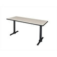 thumbnail image 1 of 72 X 24 In. Cain T-Base Training Table - Maple, 1 of 1