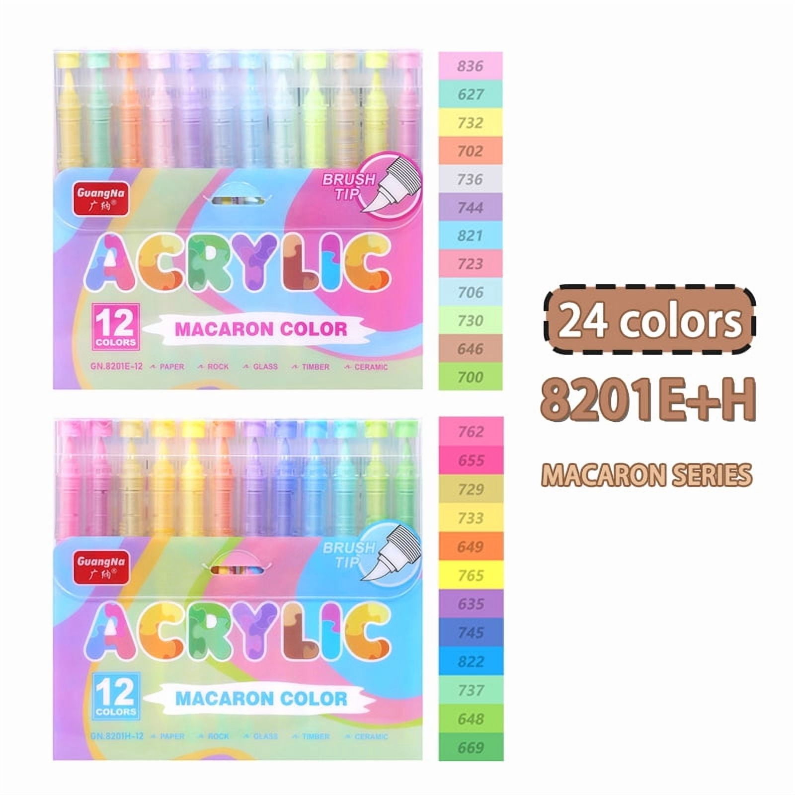 72 colors Acrylic Paint Markers,Soft Brush Student Graffiti Painting Pens Set,Festival Gift DIY Art Markers