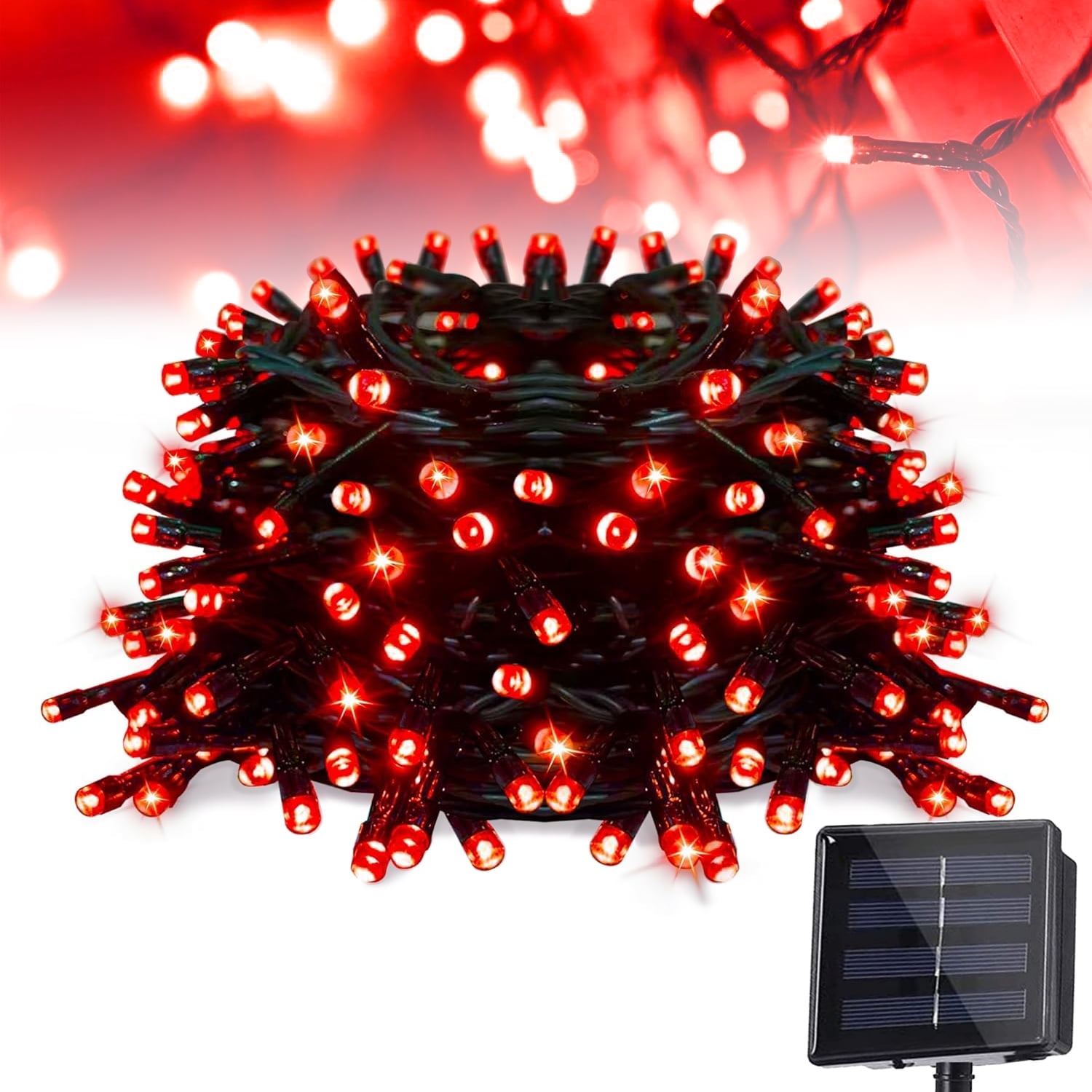 72 ft 200 LED Solar String Lights, Outdoor Solar Solar Fairy Lights ...