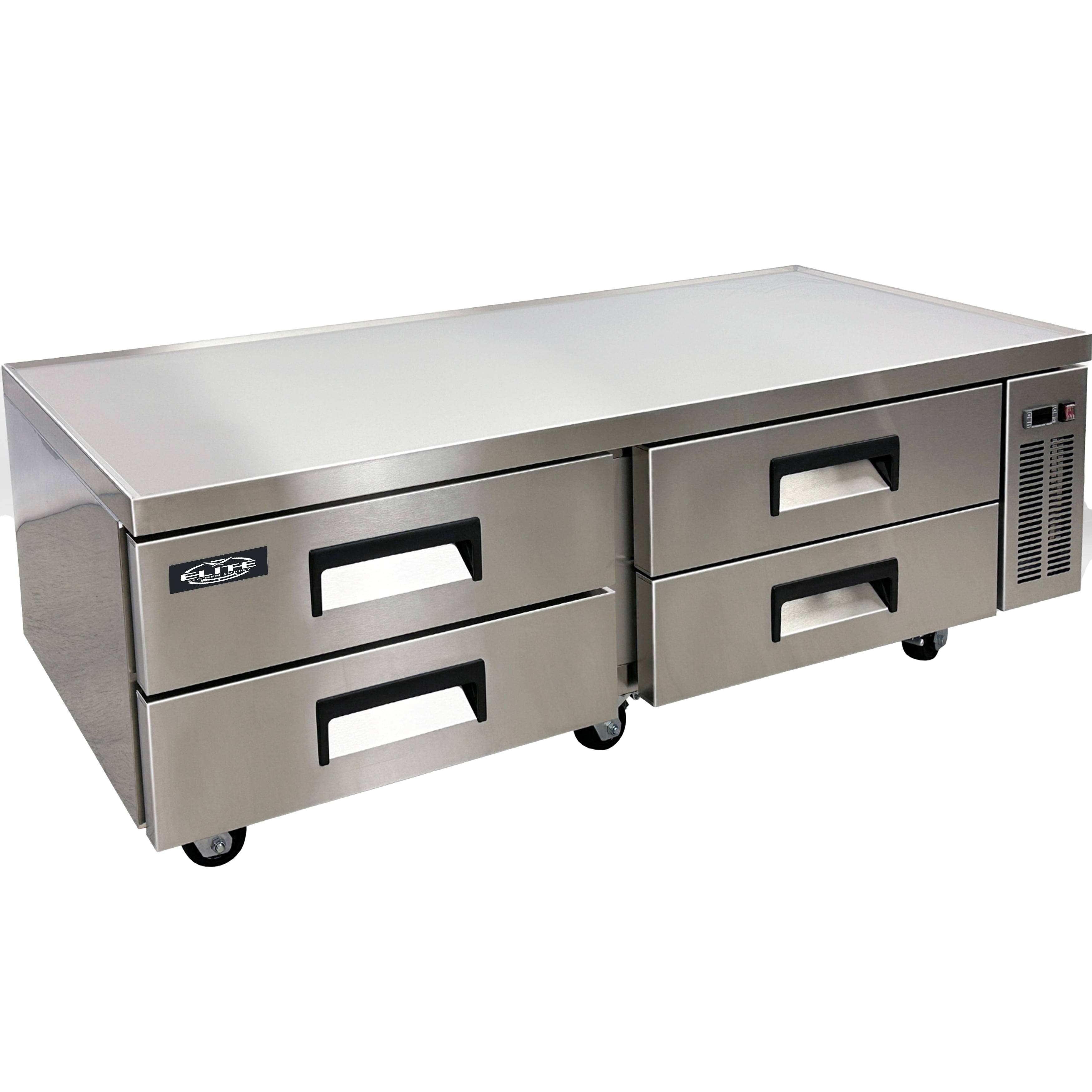 72 in. 4 Drawer Refrigerated Commercial Chef Base 47 Cu.Ft. Kitchen Equipment Stand Refrigerator, NSF Certified