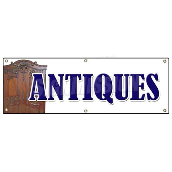 72 in. Antiques Banner Sign - Antique Shop Dealer