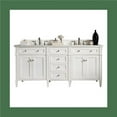 thumbnail image 1 of 72 in. Brittany Double Vanity with 3 Cm Carrara Marble Top, Bright White, 1 of 1