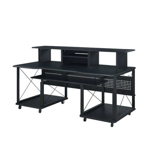 72 in. Computer Desk Black