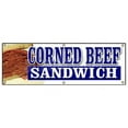 thumbnail image 1 of 72 in. Corned Beef Sandwich Banner Sign - Beef Meat Corn Deli Restaurant, 1 of 1