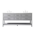 thumbnail image 1 of 72 in. Double Bathroom Vanity, Gray, 1 of 1