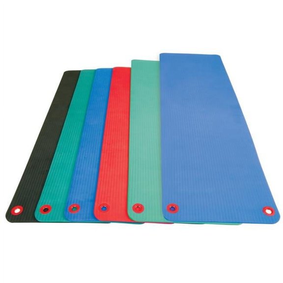 72 in. Elite Workout Mat with Eyelets - Blue
