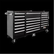 72 in. H2Pro Series 21 Drawer Rolling Cabinet, Black