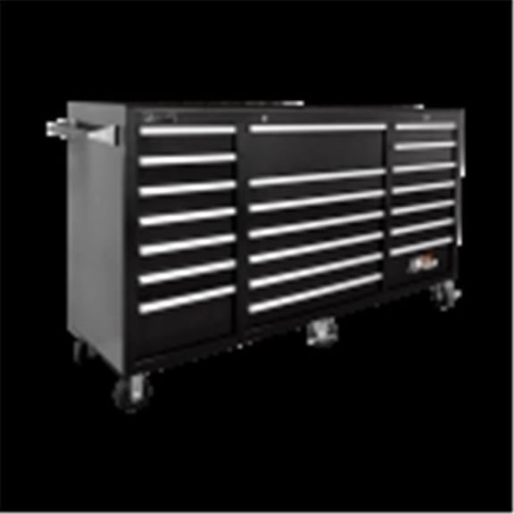 72 in. H2Pro Series 21 Drawer Rolling Cabinet, Black