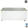 thumbnail image 1 of 72 in. Heavy-duty Chest Two Sliding Glass Door Meat Seafood Ice Cream Display Freezer 19.3 Cu. Ft Commercial Freezer NSF ETL, 1 of 12