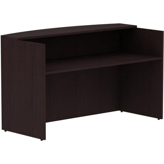 72 in. Reception Laminate Desk, Espresso
