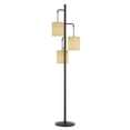 thumbnail image 1 of 72 in. Three Light Traditional Shaped Floor Lamp with Beige Drum Shade, Bronze, 1 of 1