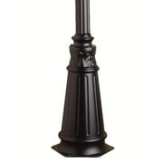 72 inch Outdoor Post Aluminum Post with Decorative Base-Black Finish Bailey Street Home 147-Bel-555747