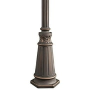 72 inch Outdoor Post Aluminum Post with Decorative Base-Londonderry Finish Bailey Street Home 147-Bel-555745