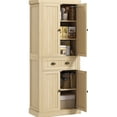 thumbnail image 1 of 72-inch Tall Cabinet - Organize Napkins and Tableware - Kitchen Dining Room - Antique Bronze Handles, 1 of 5