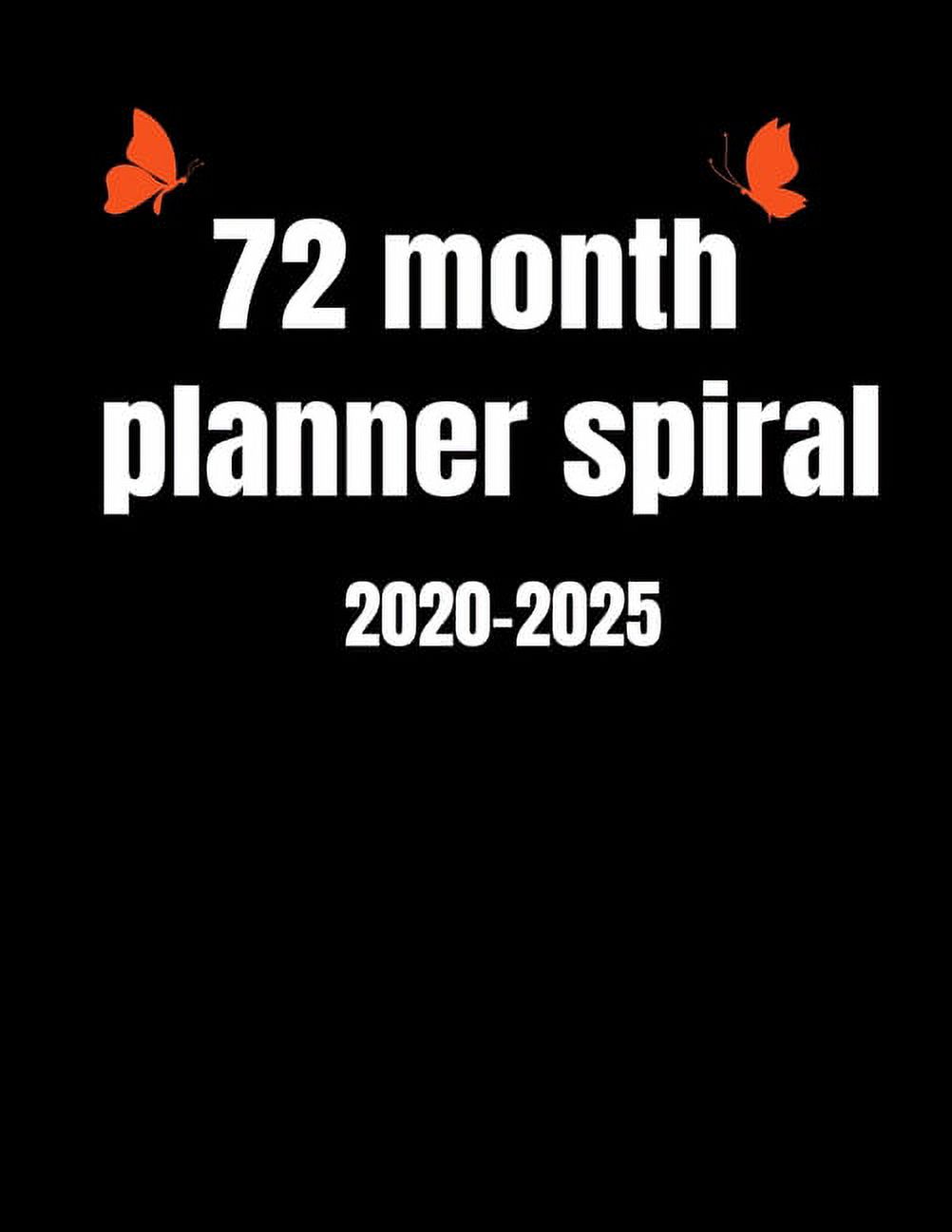 72 month planner 20202025 spiral Daily, monthly, yearly Planner 72