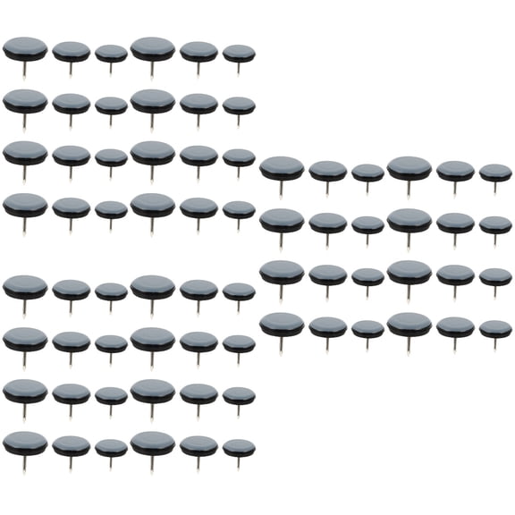 72 pcs Nail on Furniture Sliders Chair Leg Pads Furniture Sliders for Carpet