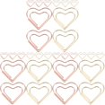 thumbnail image 1 of 72 pcs  Small Paper Clips Heart Paperclips Shaped Bookmark Clips Cute Paper Clips Office Favors, 1 of 6