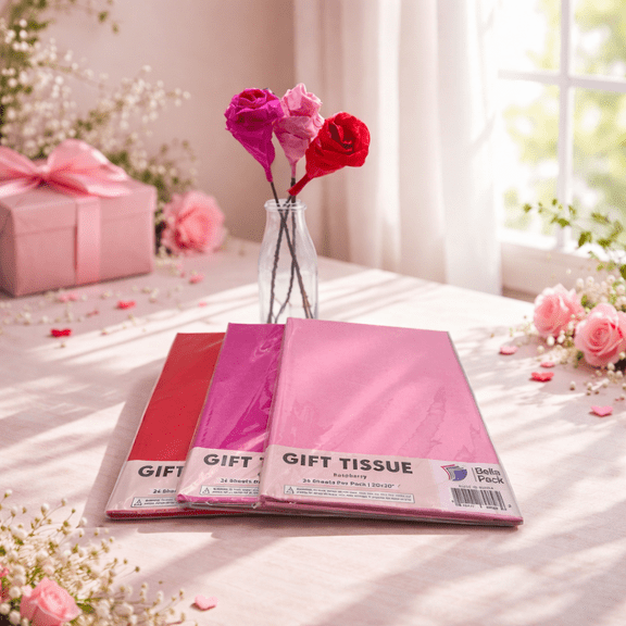 Pink Tissue Paper Collection Set, 20 x 20 Inches