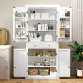 72\u201D Tall Pantry Tall Storage with 6 Doors Shelves
