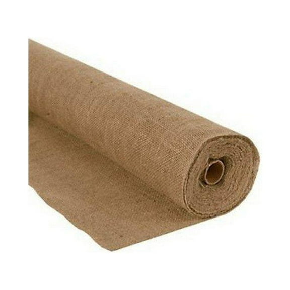 72 wide x 25 yards long natural burlap