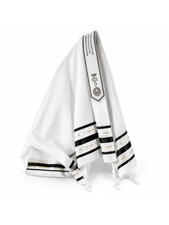 72"x 22" Prayer Shawl Tallit with Carrying Bag for Men and Women