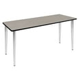 thumbnail image 1 of 72" x 24" Kahlo Tapered Leg Table- Maple/ Chrome, 1 of 2