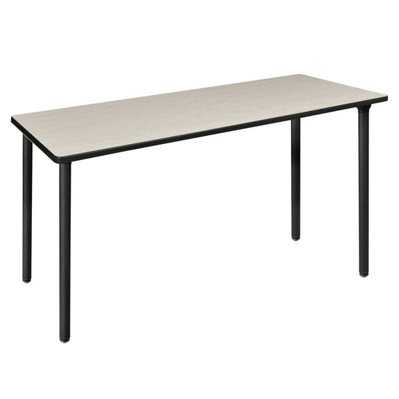 Regency Kee 72 x 24 in. Folding Training Seminar Table- Maple Top, Black Legs