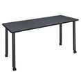 thumbnail image 1 of 72" x 24" Kee Mobile Training Wood Table- Grey/ Black, 1 of 5