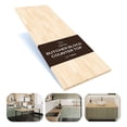 thumbnail image 1 of 72 x 25 x 1.5 Inches Rubberwood Butcher Block Countertop Solid Wooden Table Top for Kitchen Countertops DIY Butcher Block Desks and Wood Table Tops Unfinished Surface for Customization, 1 of 7