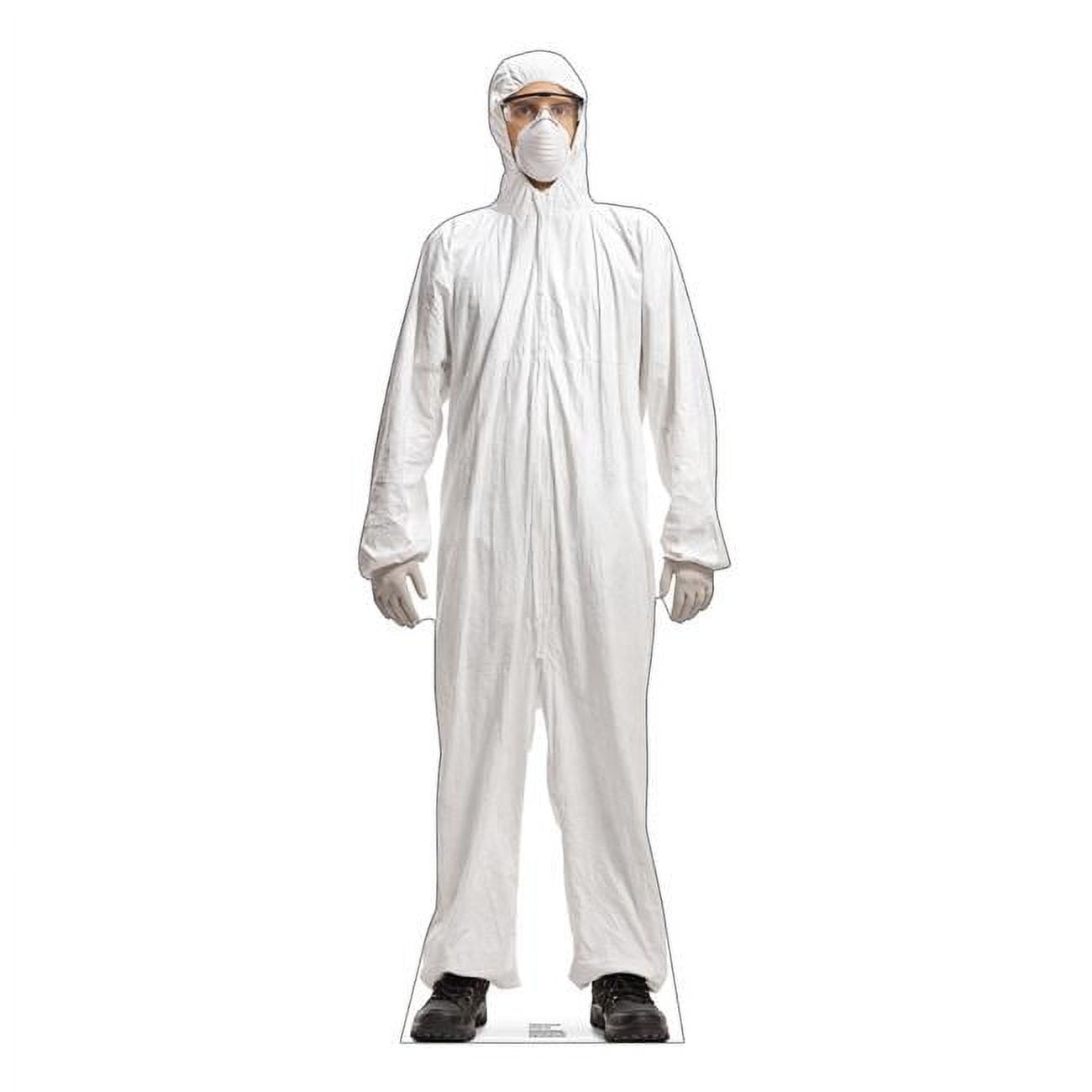72'' White Cardboard Standup of Doctor in Protective Gear