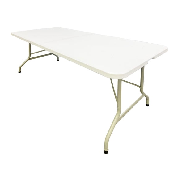 72" x 30" (6 Foot) Rectangle Heavy Duty Fold-In-Half Plastic Table by Chivari