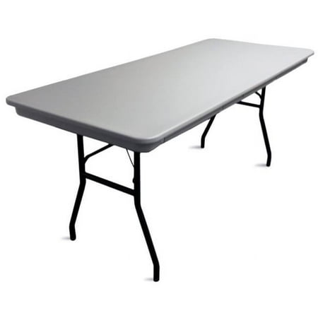 72 x 30 Inch Commercialite Folding Table - Gray with Black Frame