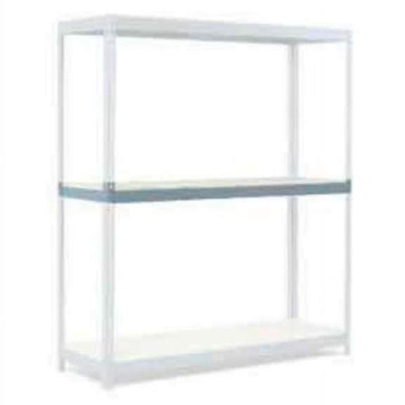 72 x 30 in. Additional Level Wide Span Rack with Wood Deck, Gray