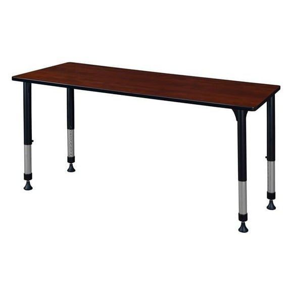 72 x 30 in. Kee Height Adjustable Classroom Table, Cherry