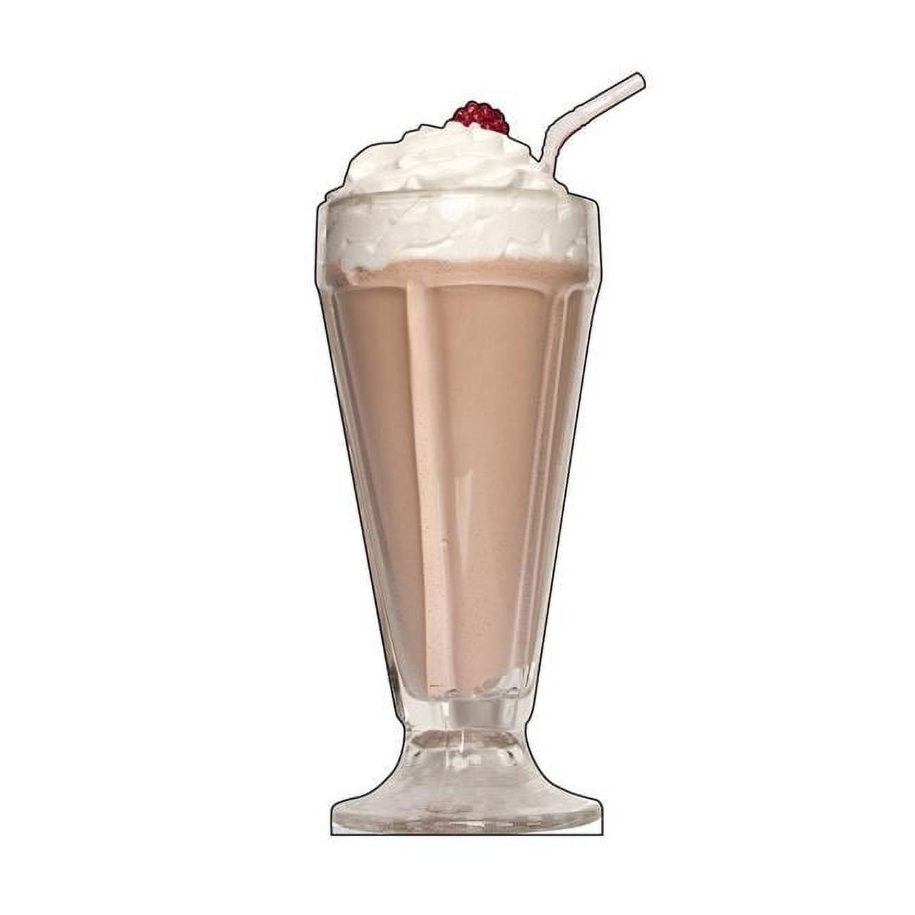 72 x 31 Inch Chocolate Milkshake Cardboard Standup