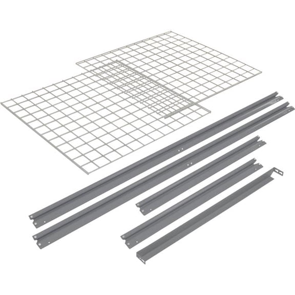 72 x 36 in. Additional Level High Capacity Rack with Wire Deck, Gray