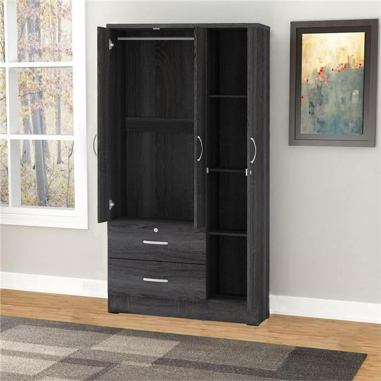72 x 36 x 20 in. Symphony Wardrobe Armoire Closet with Two
