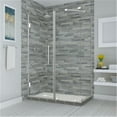 thumbnail image 1 of 72 x 41.25-42.25 x 38.375 in. Bromley Frameless Corner Hinged Shower Enclosure - Chrome, 1 of 1