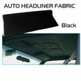 thumbnail image 1 of 72" x 60" Headliner Fabric Foam Backed Material Replace Sagging Upholstery Black, 1 of 6