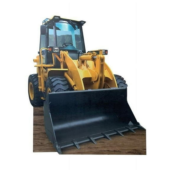72 x 64 x 4 in. Construction Front Loader Cardboard Cutout