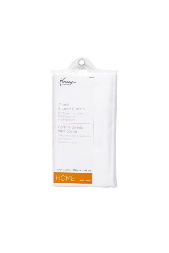 72 x 70 in. Liner Shower Curtain, Polyester - White