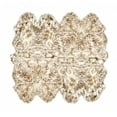 thumbnail image 1 of 72" x 72" Gradient Chocolate, Octo Sheepskin - Area Rug, 1 of 2