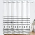 72 x 72 Inch Tassel BOHO Shower Curtain, Waterproof Fabric Farmhouse