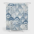 thumbnail image 1 of 72" x 72" Nautical Coastal Shower Curtain Seashell Coral Beach Bathroom Set Ocean Themed Underwater Marine Decoration Decor with 12 Hooks, 1 of 4