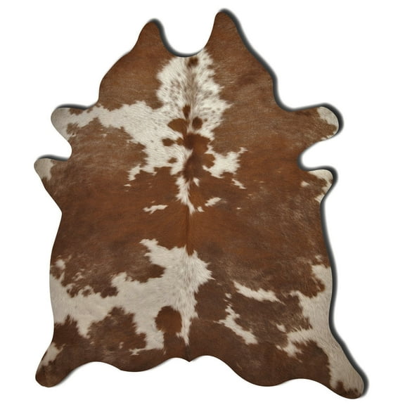 72" x 84" Brown and White, Cowhide - Rug