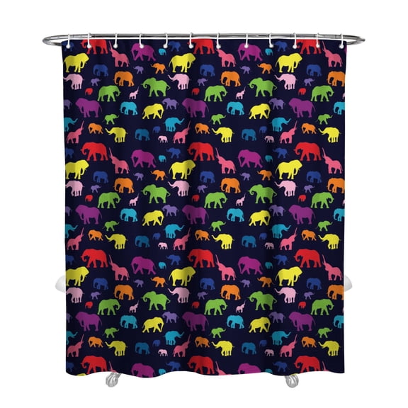 72" x 84" Ethnic Mandala Shower Curtain Premium Fabric Waterproof Machine Washable Bathroom Curtain