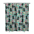 thumbnail image 1 of 72" x 84" Geometric Dog Shower Curtain - Abstract Puppy Art Waterproof Machine Washable Decor, 1 of 4