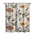 thumbnail image 1 of 72" x 84" Vintage Floral Shower Curtain Botanical Bloom Print Waterproof Fade-Resistant Bathroom Drape, 1 of 5
